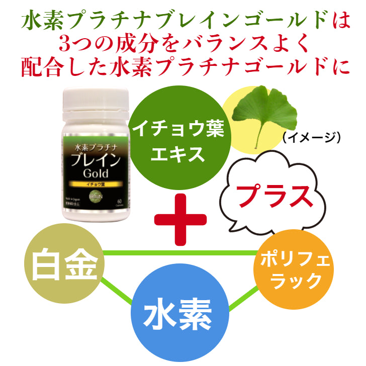 水素プラチナブレインゴールド